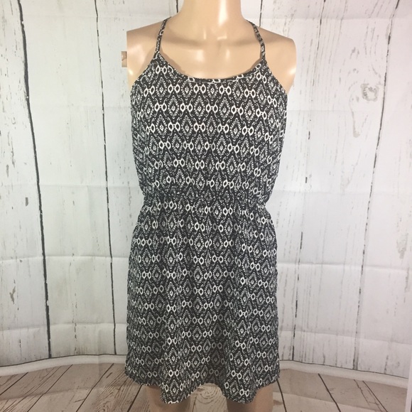 Umgee black and white dress size large - Picture 1 of 5